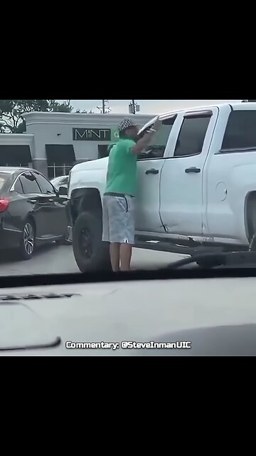 An angry motorist in Indianapolis learns the hard way after pulling out his gun