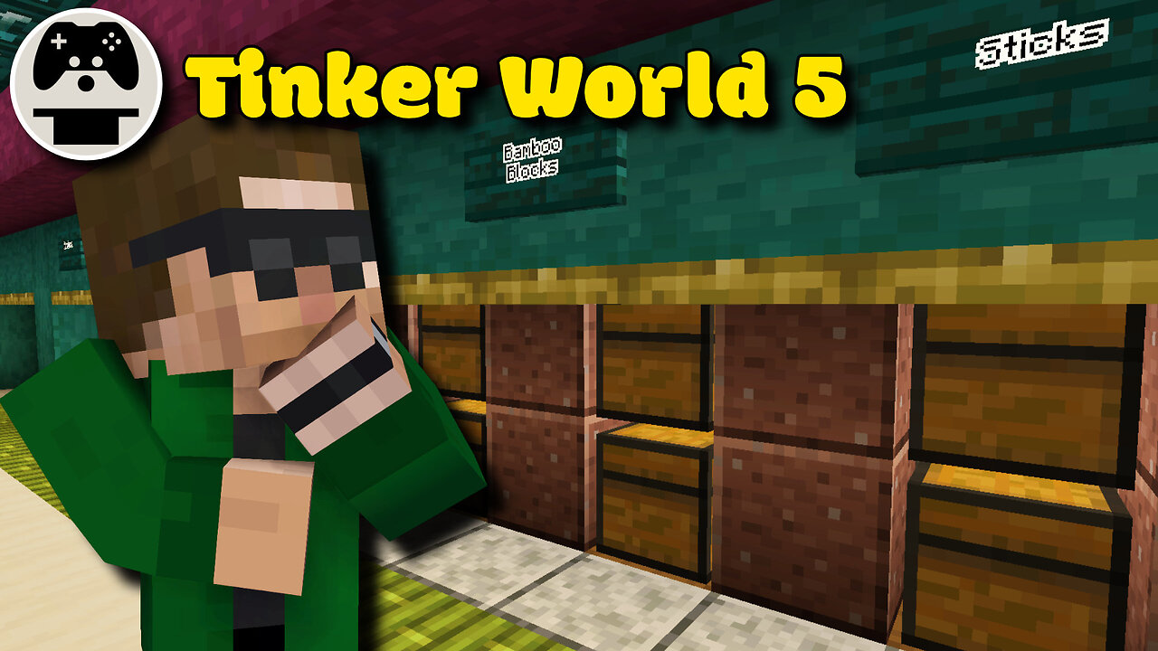 Redstone Magic: Bamboo Factory & Sky-High Elevator! - Tinker World 5 (031)