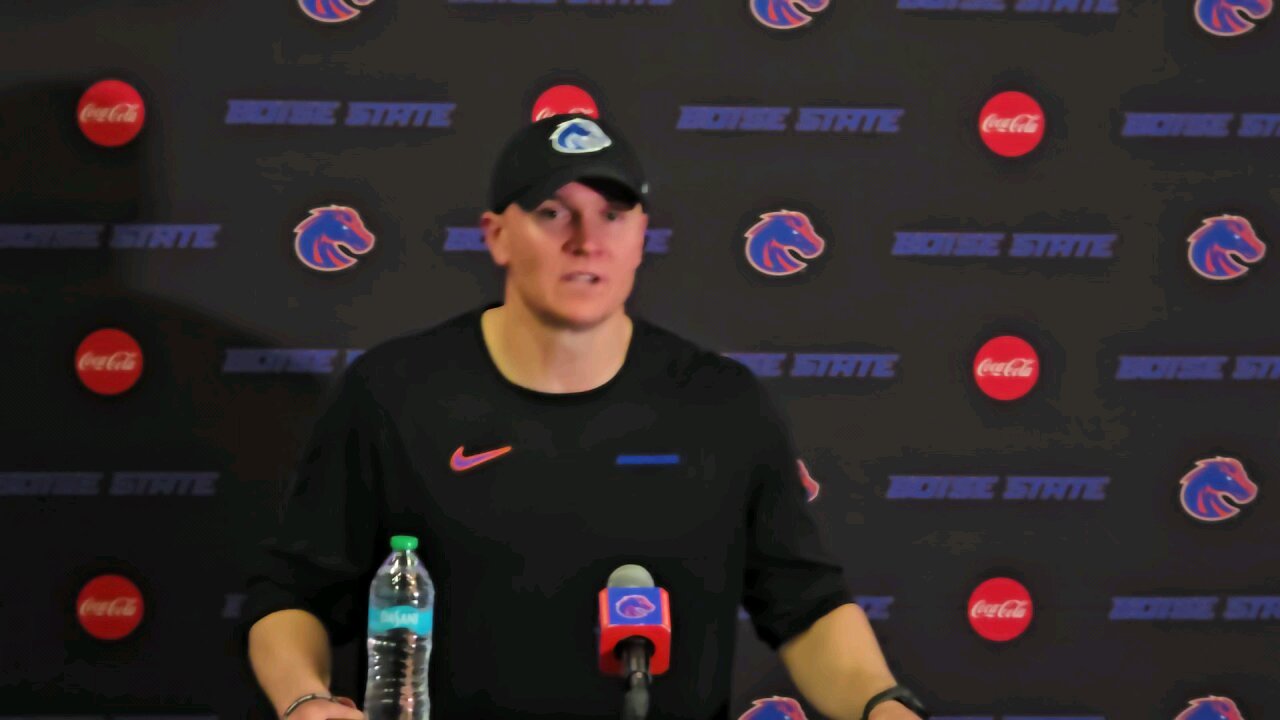 Post Utah State Presser With Boise State head football coach, Spencer Danielson 10/05/2024