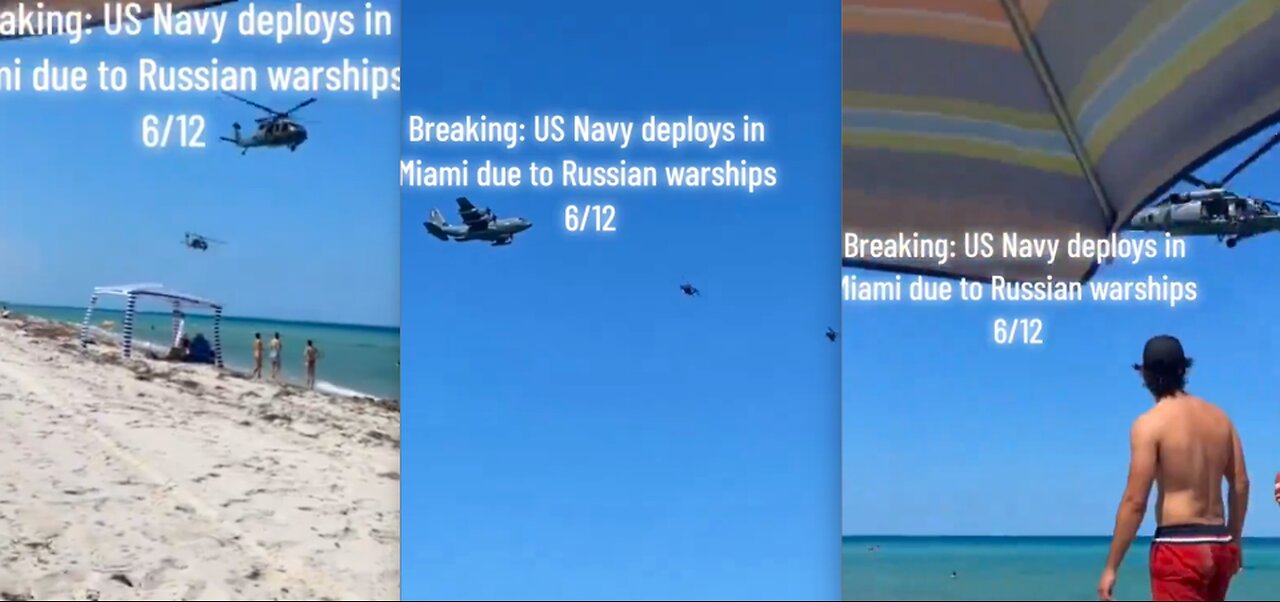 HANG ON TIGHT-IT APPEARS TO BE GO TIME!*RUSSIAN LIVE FIRE DRILLS OFF FLORIDA*MILITARY BUZZING BEACH*