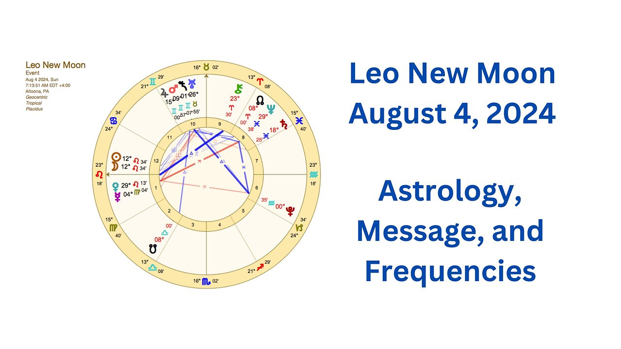 Leo New Moon August 4 ’24 Astrology Message and Frequencies #astrology #highvibe #frequencies