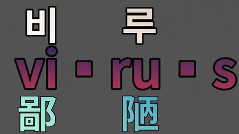 영어는한글이쥐 #37 '바이러스(virus)' 어원 ㅣ 비루 鄙陋