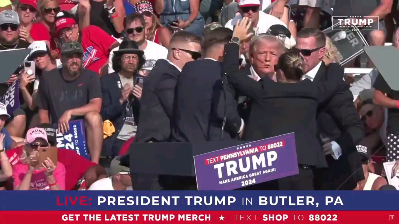 Trump Literally taking bullets for America