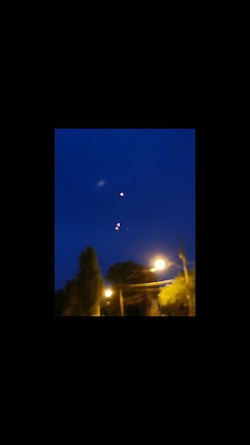 Recorded some orbs (ufos?) as I was walking home.