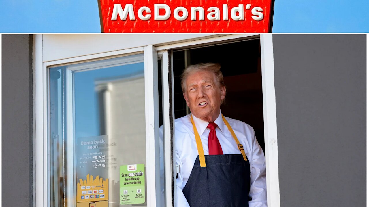 Donald Trump Serves Up a Large Portion of Kamala Trolling at McDonald’s