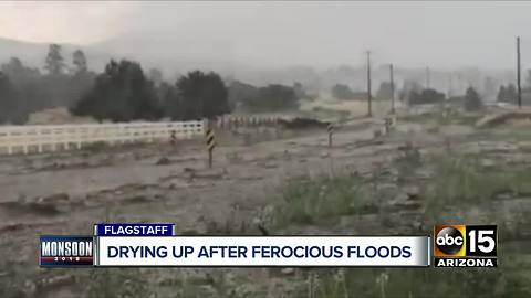 Crews working to repair roads after Flagstaff flooding