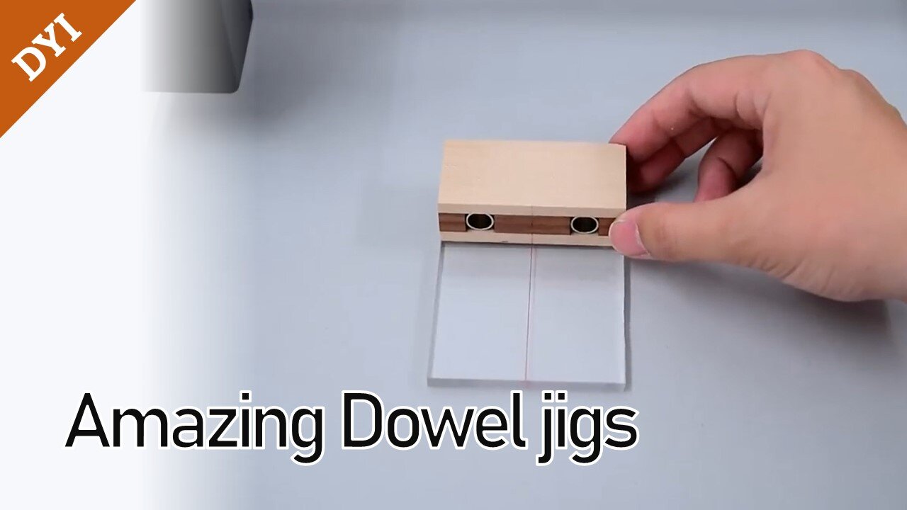 Making super easy amazing Dowel jigs: No drill required!!