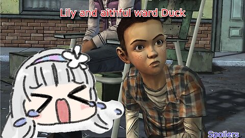 vtuber Shirayuri Lily & her faithful ward Duck - telltale's the walking dead season 1 Twitch clip