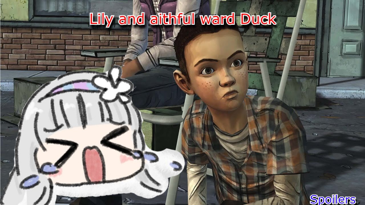 vtuber Shirayuri Lily & her faithful ward Duck - telltale's the walking dead season 1 Twitch clip