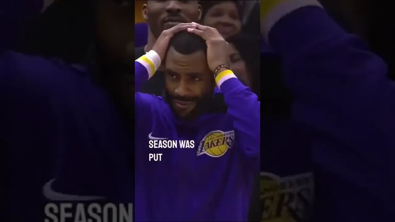 LeBron and the Lakers have missed the NBA Playoffs 😳 #shorts