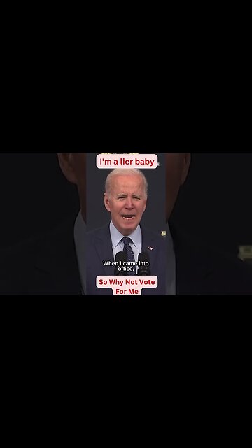Joe Biden I Tell The Truth So Vote For Me