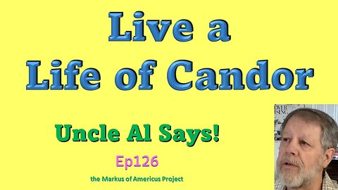 Live a Life of Candor