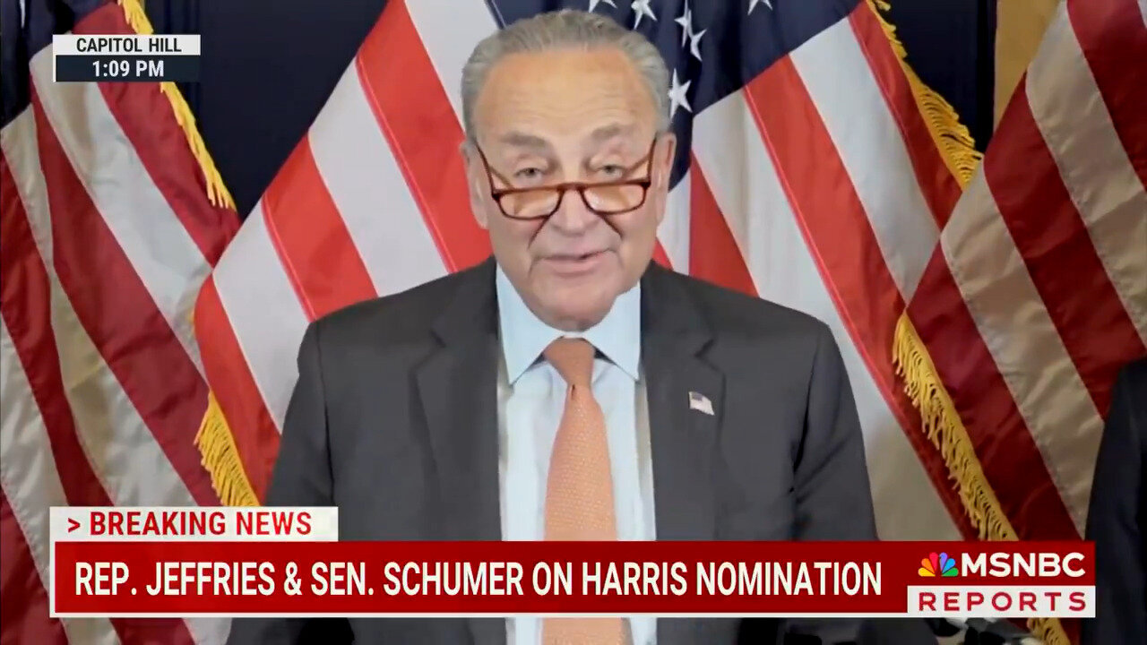 Lying Liars Lie: Chuck Schumer Says Process To Nominate Harris Played Out From 'Grassroots'