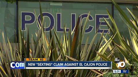 New "sexting" claim against El Cajon Police