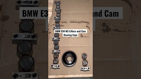 BMW E34 M5 Lifters and Cam Bearing Caps #bmw #mechanic #bmwe34 #bmwm5 #diy #restoration #automotive