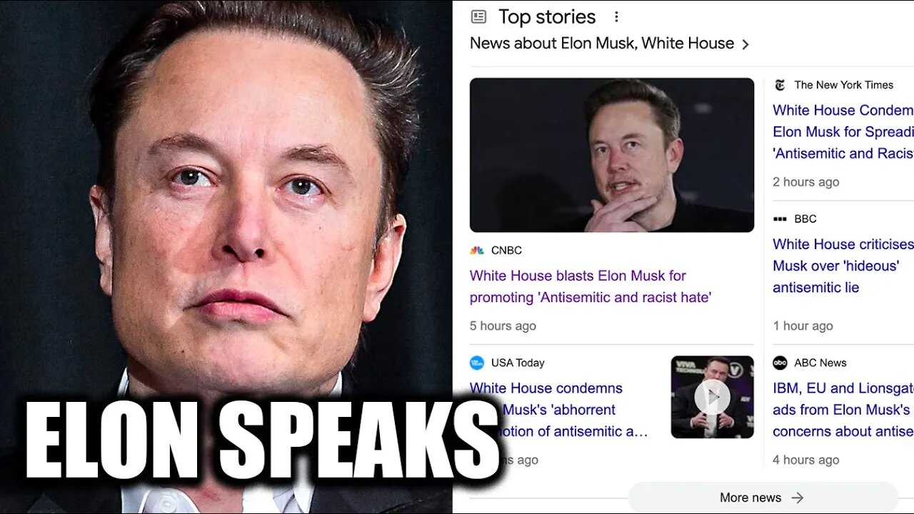 Elon Musk Called Anti-Semitic & Racist By White House As Advertisers Try To Tank X Again!