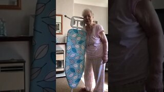 Nan and her new ironing board