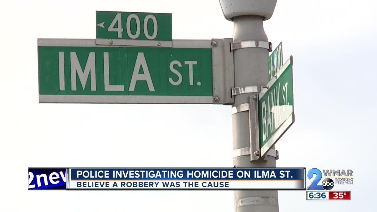 Baltimore Police Investigating Saturday Night Homicide On Ilma Street