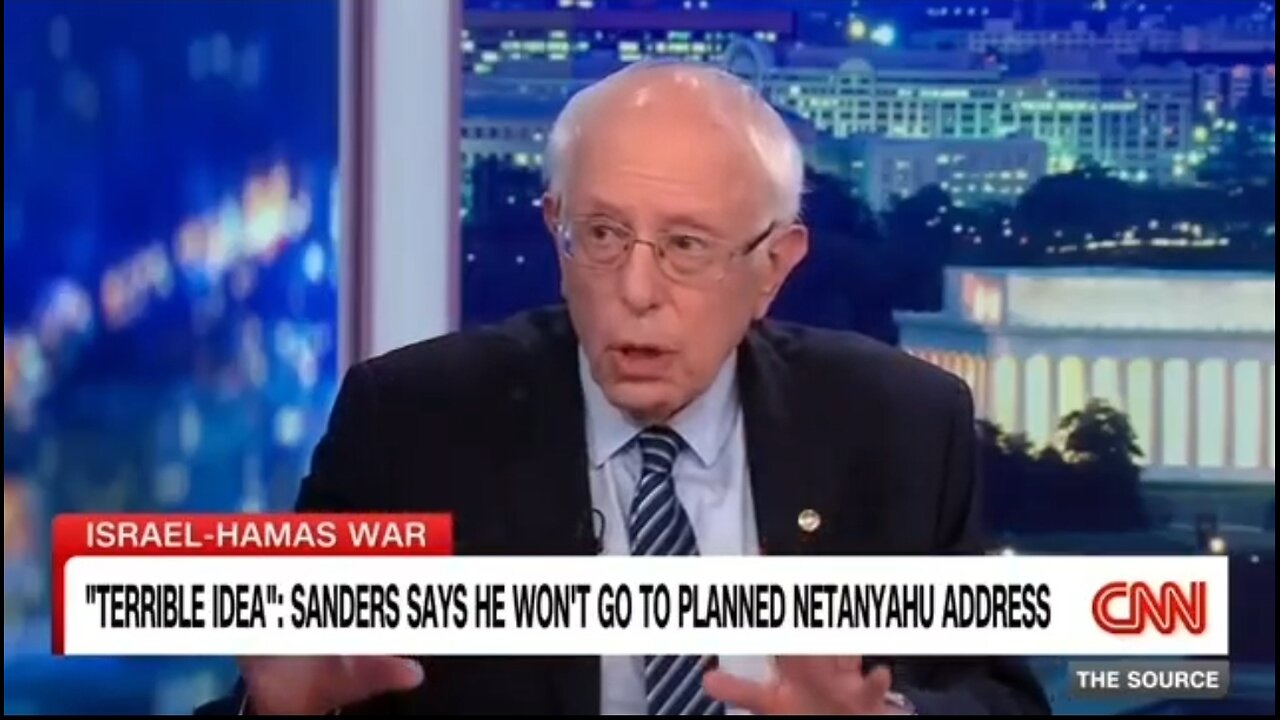 Bernie Sanders Claims Netanyahu Has Gone To War Against The Entire Palestinian Population