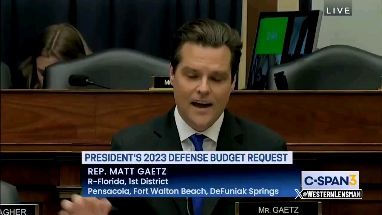 This is why they're terrified of Matt Gaetz