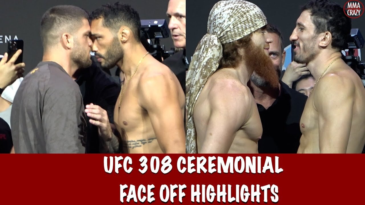 UFC 308: Ceremonial FINAL Face off Highlights