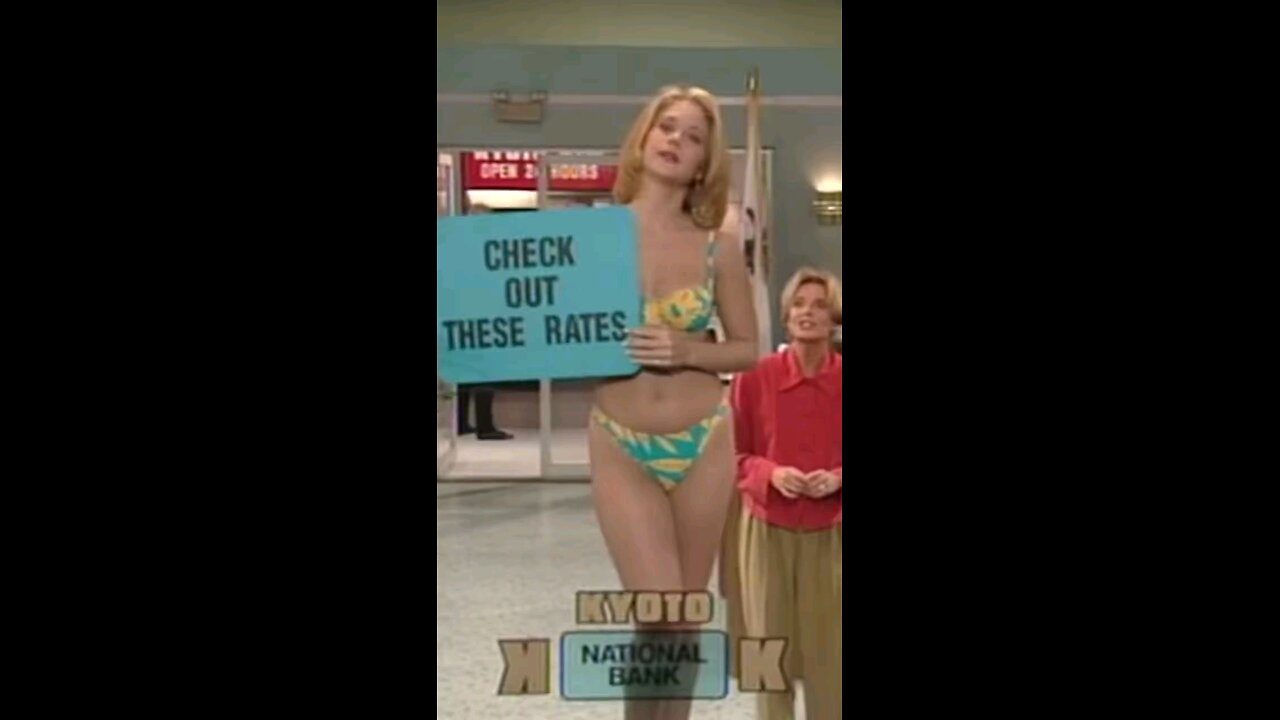 Kelly Bundy gets a job with a bank