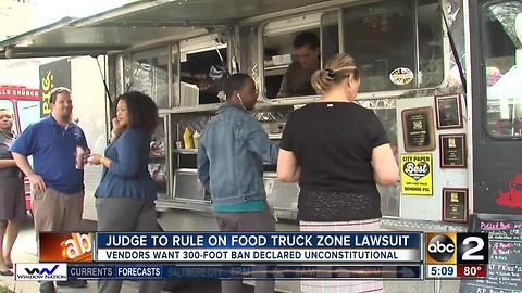 Judge to rule on food truck ban lawsuit