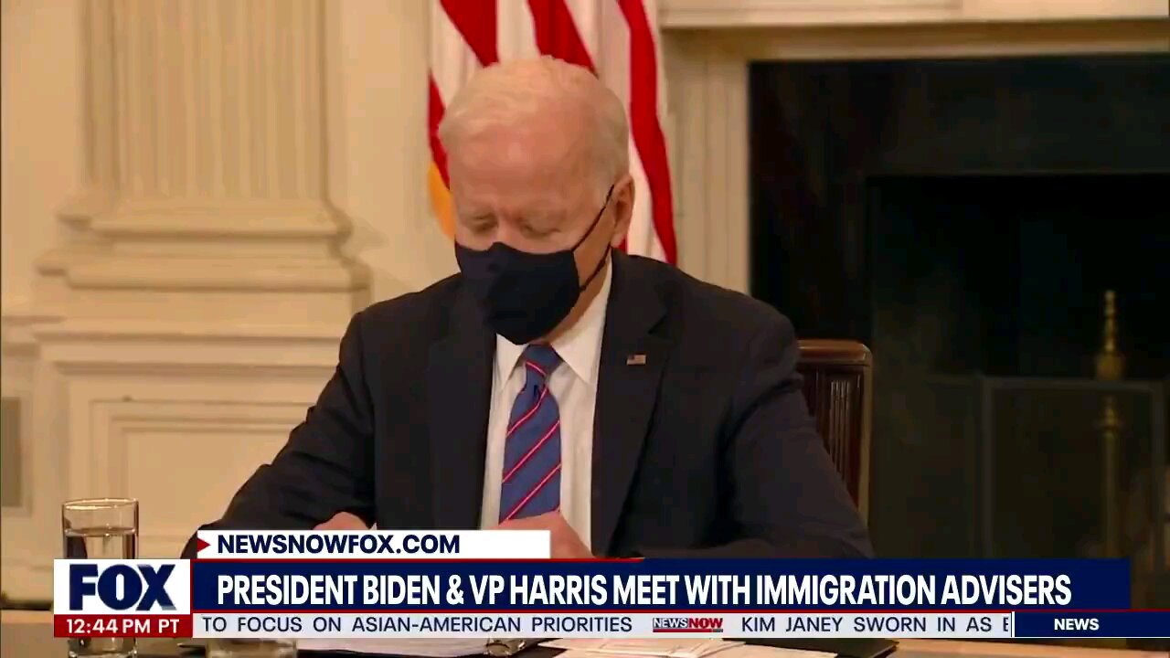 Joe Biden appointing Kamala Harris Border Czar. Harris: "Thank you for having the confidence in me."