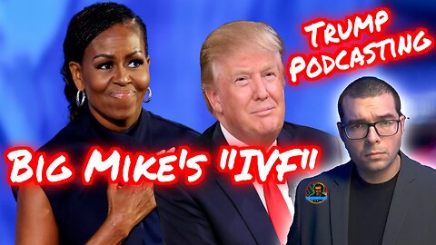 Michelle Obama attacks Trump on IVF. Trump Podcast with Theo Von TC 8/21/24