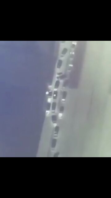 Ukrainian Bayraktar-TB2 strike on Russian convoy #Ukraine.