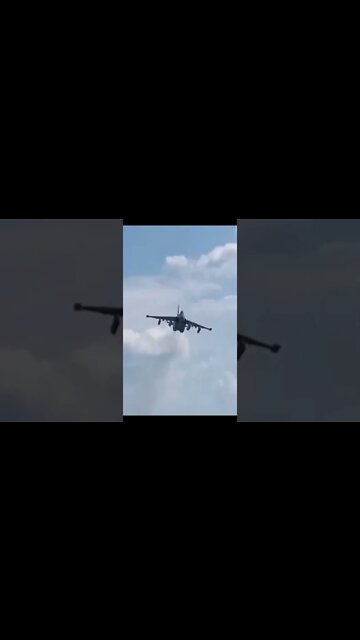 Russian Su-25 out for a flight doing its thing