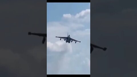 Russian Su-25 out for a flight doing its thing