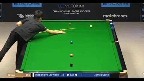 SNOOKER Thepchaiya Un Nooh vs James Cahill