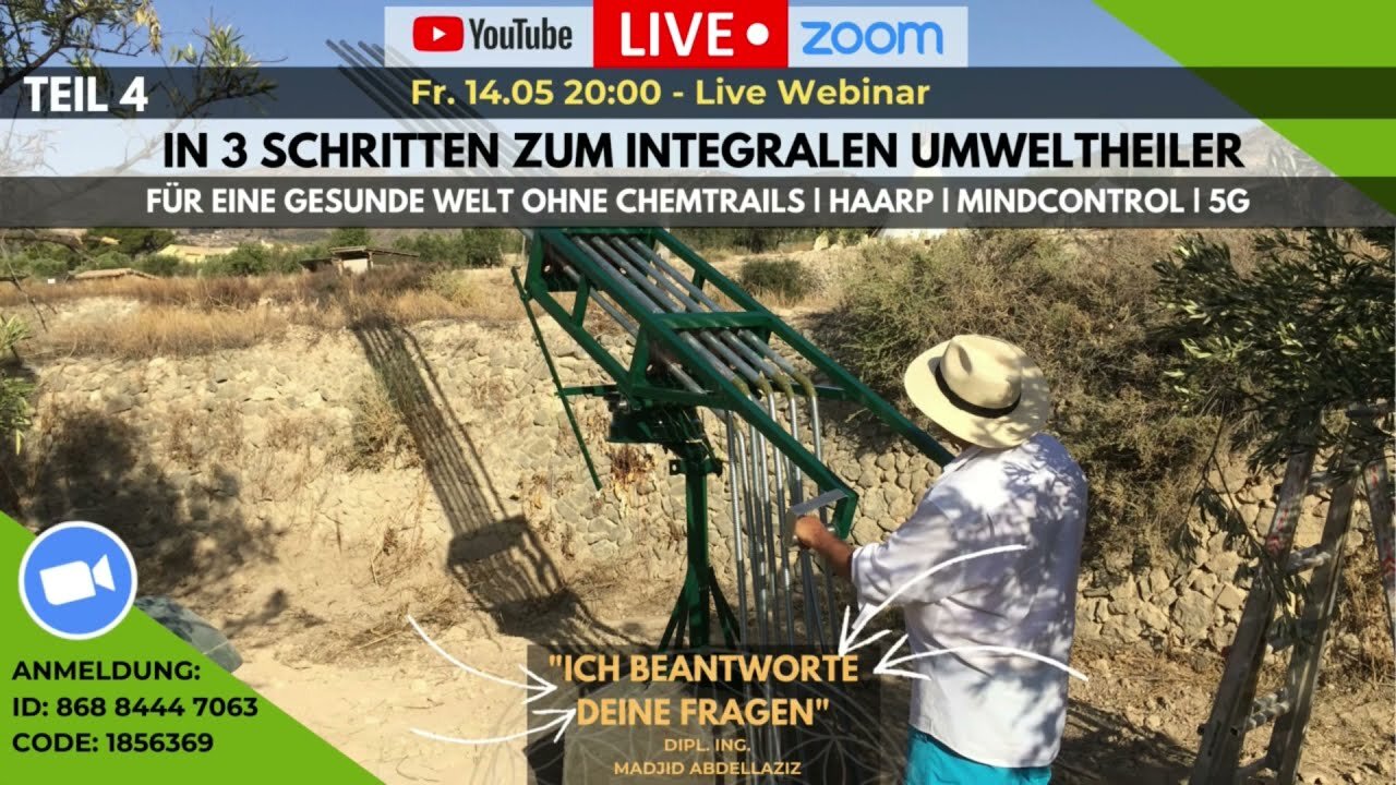 Trailer - Webinar #4 | 14.05.2021 | 20:00 - 21:30 In 3 Schritten zum "Integralen Umweltheiler"