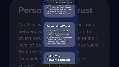 Discover Personalized Trust 💎 #shorts #TauLive #AGRS #KnowledgeEconomy