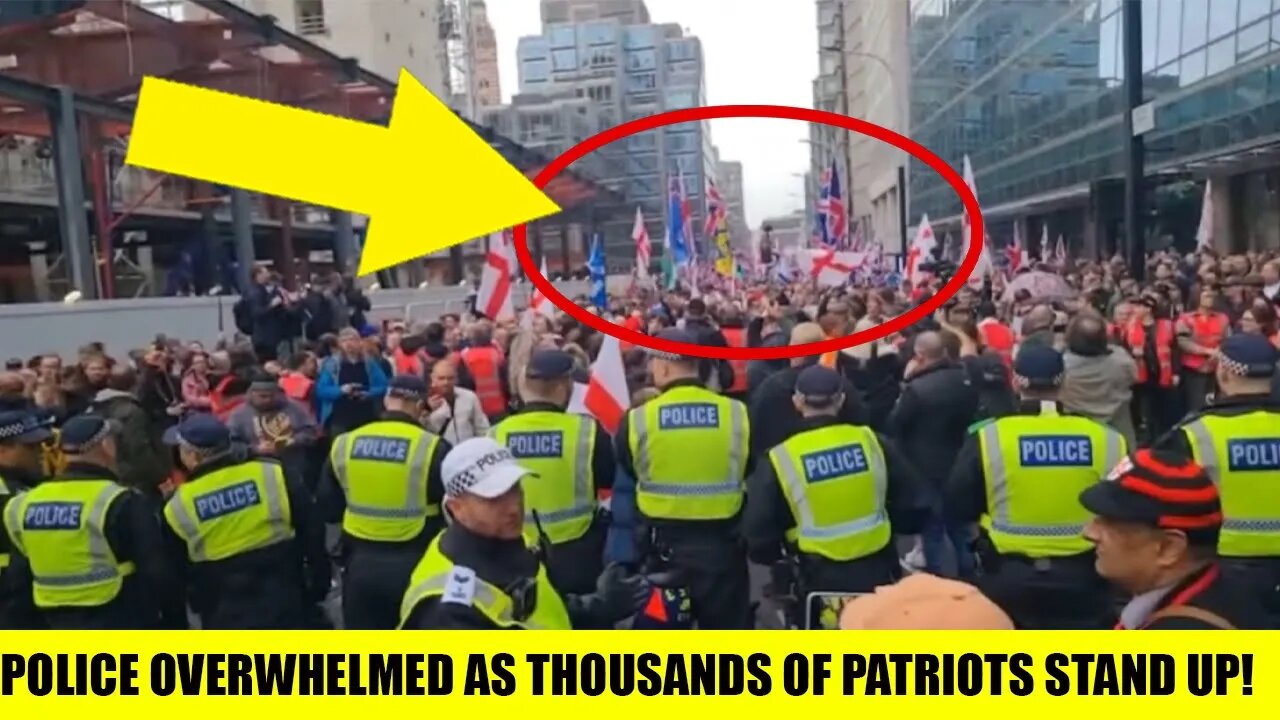 UK POLICE OVERWHELMED AS BRITISH PATRIOTS SHOW UP IN THE TENS OF THOUSANDS!