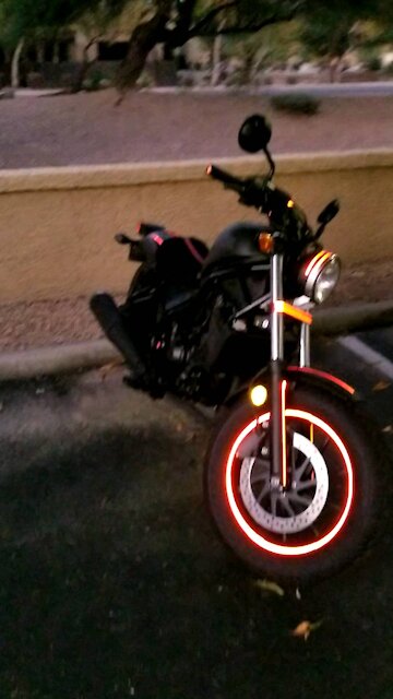 Bright reflective strips!