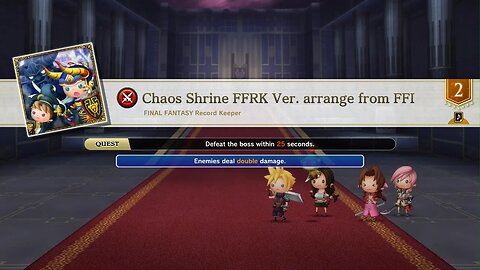 FFRK - Chaos Shrine - all critical / basic