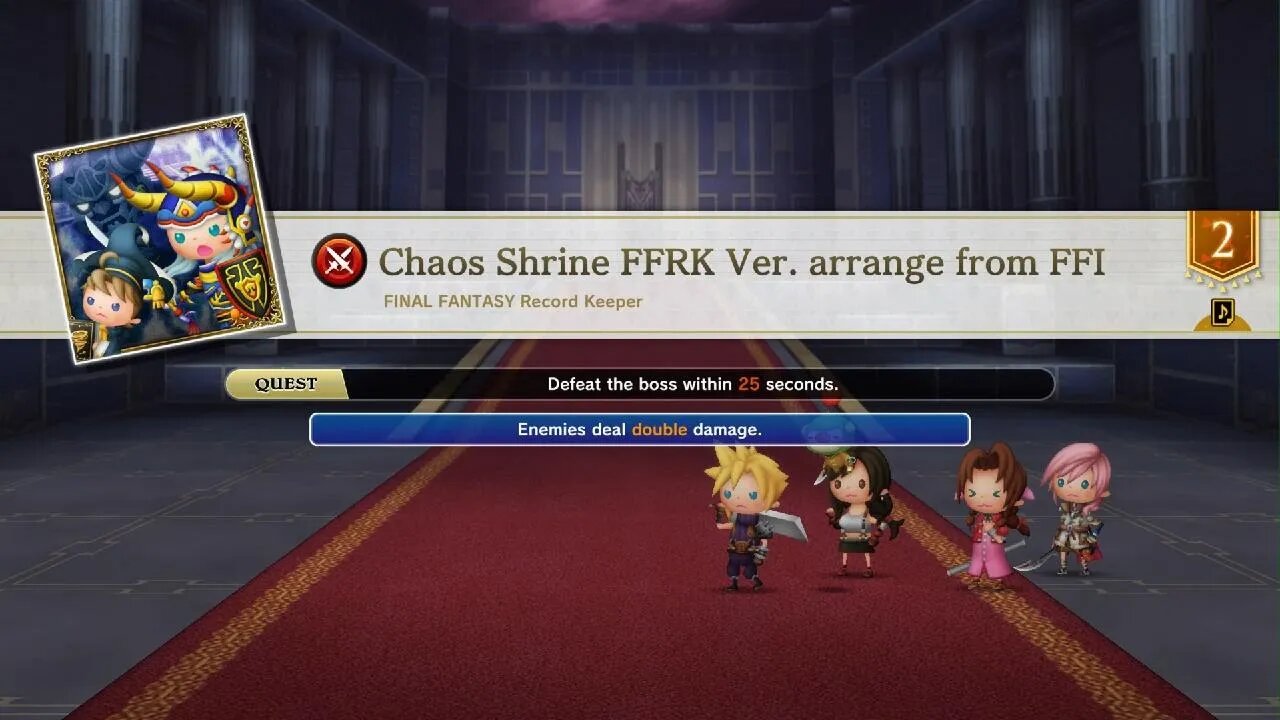FFRK - Chaos Shrine - all critical / basic