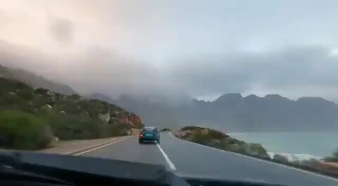WATCH: Cape driver crashes his car after reckless, negligent driving on wet roads (gs2)