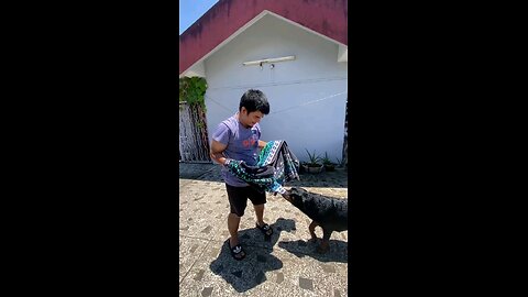 drying my Doggy after a bath