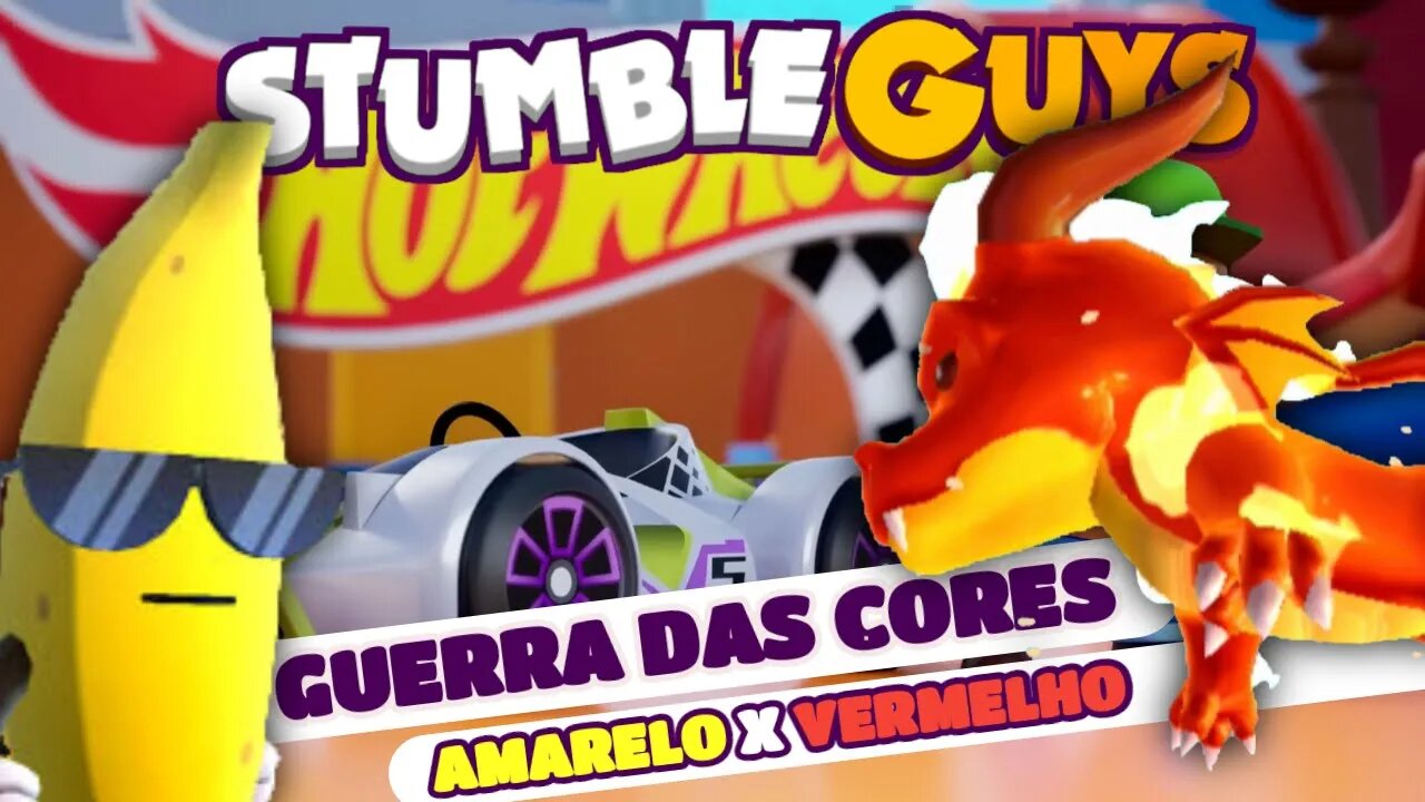 #stumbleguys ,GUERRA DAS CORES AMARELO X VERMELHO