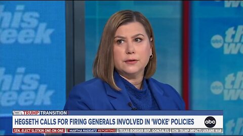 Elissa Slotkin: Trump Admin Could Dismiss Woke Generals Like Some Sort of Kangaroo Court