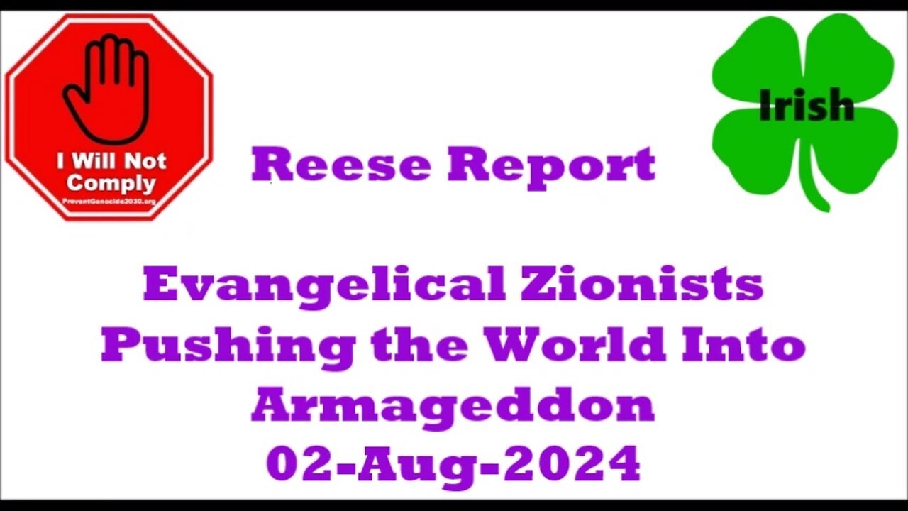 Evangelical Zionists Pushing the World Into Armageddon 02-Aug-2024