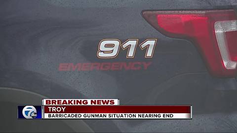 Barricaded gunman situation coming to an end