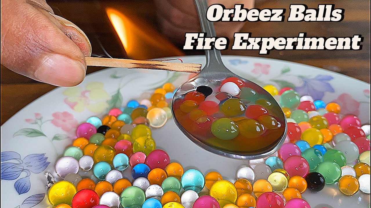 Experiment Can Orbeez Balls Burn With Methanol | Science Experiment