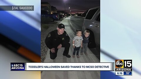 Toddler's Halloween saved thanks to MCSO detective