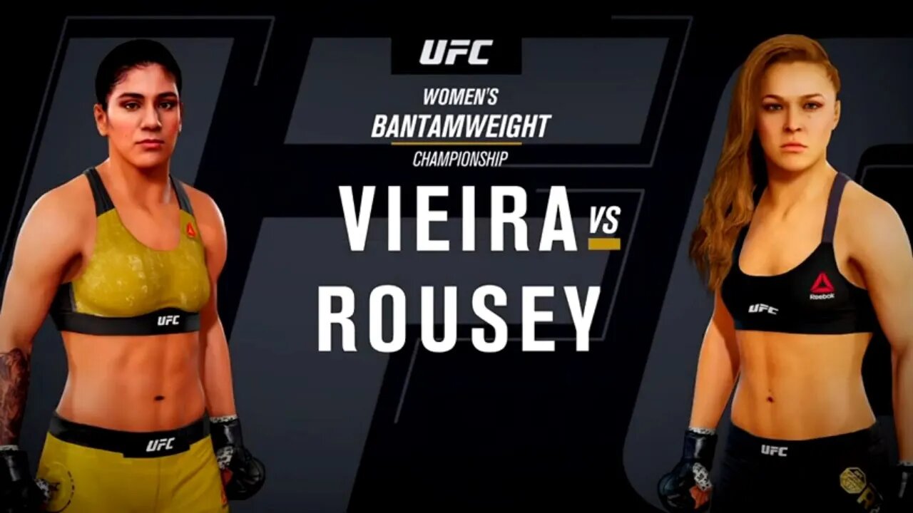 EA Sports UFC 3 Gameplay Ronda Rousey vs Ketlen Vieira