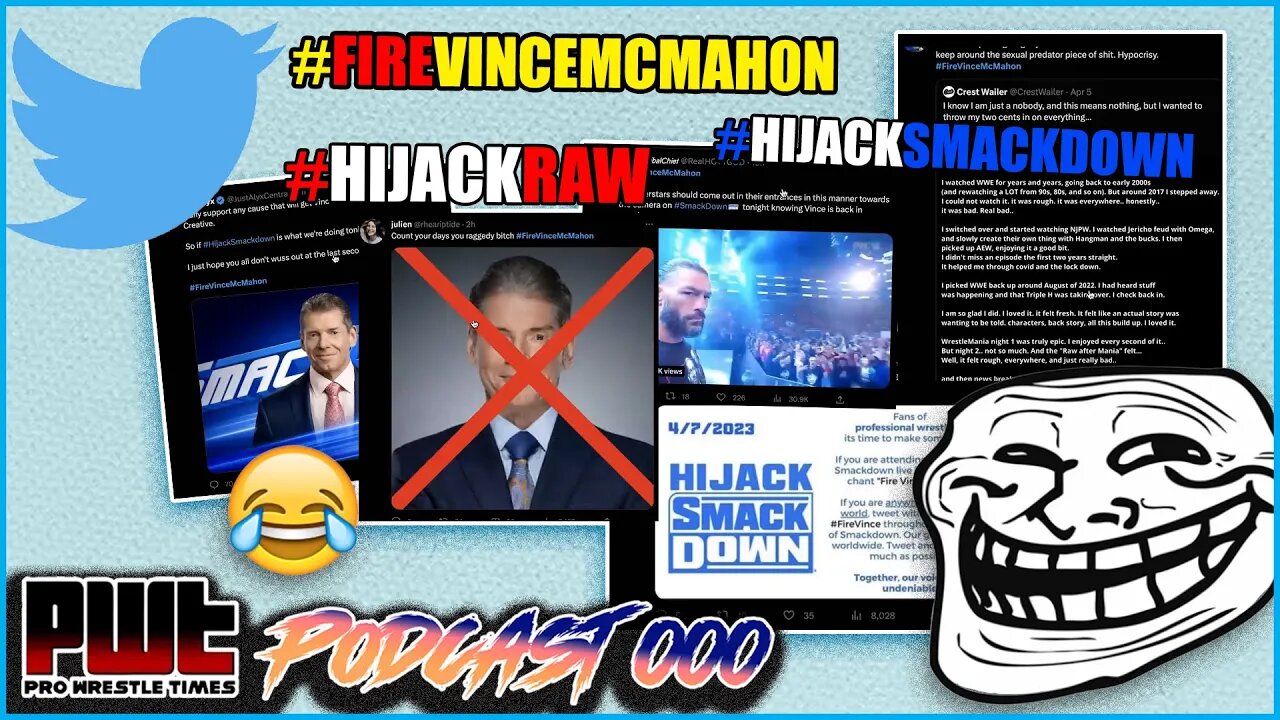 We REACT to #FireVinceMcMahon Tweets! LOL