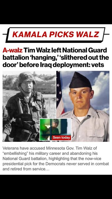 desperate democrat stolen valor Tim Walz mocks JD Vance overcoming poverty attending Yale law school